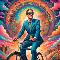 Bicycle Day At The Office by Les Brown